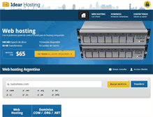 Tablet Screenshot of idearhosting.com